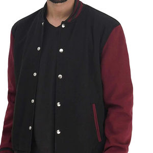 Veste pour homme Meilleure qualité Design personnalisé Veste universitaire pour hommes Hiver Couleur solide Durable Taille 4XL Tissu de laine de haute qualité OEM - Product Image 3