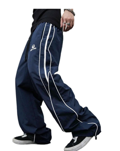 กางเกงทรงหลวมสำหรับ Y2K ชายและหญิง, กางเกงแฟชั่นทรงหลวมมีกระเป๋า - Product Image 1