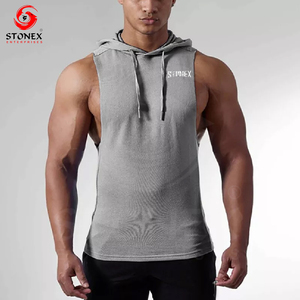 Sweatshirts sans manches en gros personnalisés Fabricant de sweats à capuche de mode Impression personnalisée pour hommes - Product Image 5