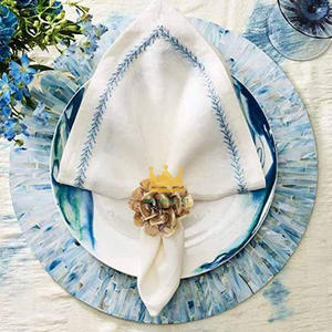 Napperon nacré accrocheur plaque de coquillage plaques de chargeur OEM pour décor de table de mariage meilleur vendeur du Vietnam - Product Image 6