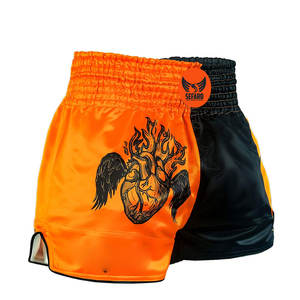 2025 Pakistan Manufacture Muay Thai Shorts Loose Fit Muay Thai Shorts <b>Elastic</b> Waist Muay Thai Shorts - Product Image 4