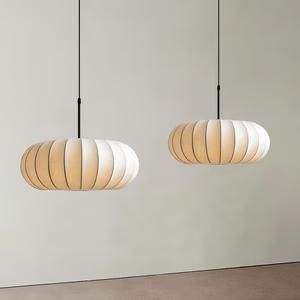 Lampes suspendues en soie faites à la main en métal, lampe suspendue japonaise, luminaire suspendu rétro, lustre de chambre à coucher, luminaire suspendu - Product Image 2