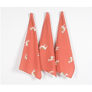 Premium Large 100% Organic Cotton Flat and Terry <b>Dish</b> <b>Towels</b> Red Striped Highly Flexibility Home Care Kitchen <b>Towels</b> From India - Product Image 4