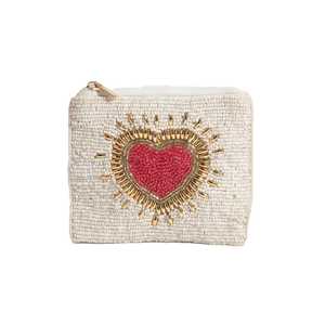 Custom handmade beaded embroidery coin purse with tassel zipper closure From India Handmade Coin Pouch for Women and <b>Girls</b> - Product Image 3