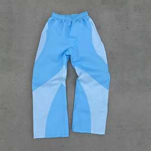 Pantalon de survêtement évasé surdimensionné personnalisé pour hommes, noir, poids lourd, éponge française 500 g/m², jambe large, pantalon évasé décontracté - Product Image 5