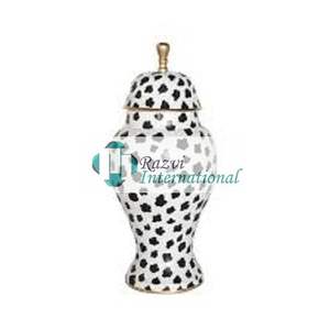 Pot à gingembre de luxe en métal argenté antique pour le rangement de la cuisine Pot à gingembre en métal Pot à gingembre design en gros - Product Image 2