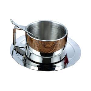 Taza de Metal de acero inoxidable en blanco DIY con logotipo personalizado, tazas de viaje para acampar con asa, taza de café, vaso de sublimación - Product Image 2