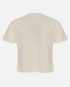 Boxy Yoga Crop Tops Camiseta de verano con estampado de logotipo personalizado de secado rápido y comprimido con cuello redondo Tamaños personalizados disponibles - Product Image 5