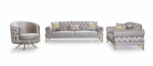 Living Room Sofa Set Furniture Couch Sectional Modern Fabric comfort Minimalism Simplicity Sofas - Product Image 2