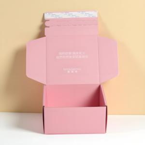 Bao bì sang trọng hộp các tông màu hồng vận chuyển bưu phẩm tam giác hình bài Hộp bao bì các tông - Product Image 4