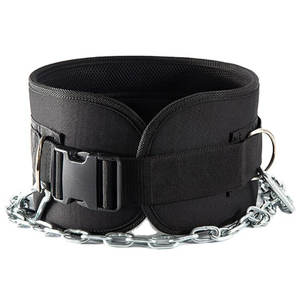 Cinturón de Inmersión para Levantamiento de Pesas con Cadena de Acero, Cinturón de Nylon para Ejercicios de Gimnasio y Fitness, Cinturón con Peso para Dominadas Profundas - Product Image 3