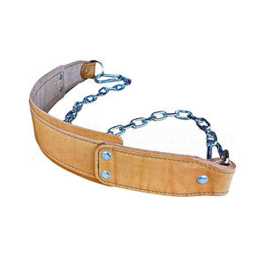 High Strength Leather Dip <b>Belt</b> Good Quality Custom Logo <b>Plus</b> Color Heavy Duty Weightlifting Heavy Gym Training Dip Leather <b>Belts</b> - Product Image 5