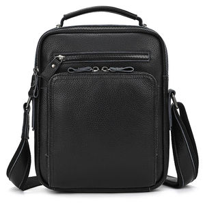 Factory Custom Waterproof Travel <b>Leather</b> <b>Men</b> Crossbody <b>Purse</b> Shoulder Bag - Product Image 2