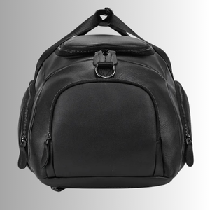 Premium Vintage en cuir véritable hommes sac de sport fermeture éclair grande capacité bagages de voyage pour événements visites voyages d'une nuit - Product Image 6