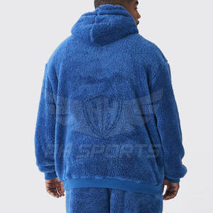 Ensemble de survêtements deux pièces pour hommes de grande taille en polaire Sherpa personnalisée pour l'hiver - Product Image 4