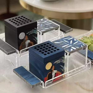 Nouveau design luxueux de haute qualité incrusté de serpillière brûleur d'encens en bois pour la décoration de la maison brûleur d'encens de voiture en provenance du Vietnam - Product Image 6