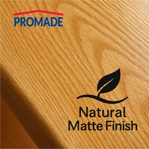 Vernis à bois intérieur personnalisable, à base d'eau, finition mate, couleur chêne, faible teneur en COV, sans solvant, 375 ml. - Product Image 4