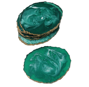 100% sous-verres en résine de meilleure qualité produit le plus vendu fabricant fait à la main pour le sous-verre de café de thé de table à la maison - Product Image 5