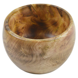 Decoración Tazón de sopa de madera Servicio de comida Hotel Restaurante y decoración del hogar Diseño Cuencos de madera natural Diseño de acabado pulido - Product Image 6