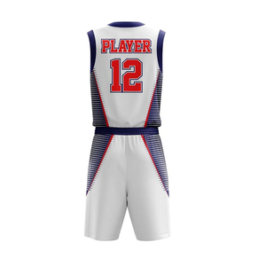 Nouvelles tenues de basketball pour adultes, design tendance, respirantes, imprimées, séchage rapide, ensemble de maillots de basketball sublimés, très demandées - Product Image 5