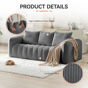 Últimos Productos 2026, Juego de Sofás para Sala de Estar Comprimidos de Alibaba y Amazon, Empacados en una Caja Pequeña, Sin Necesidad de Ensamblaje - Product Image 5