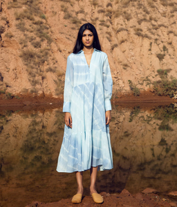 Rabattre personnalisé été 100% coton sans manches Maxi dame robe élégante avec bouton robes décontractées femmes longues robes Maxi - Product Image 2