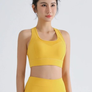 Femmes respirant 100% coton haut Impact sport soutiens-gorge hauts d'entraînement soutien complet Push up réglable entraînement Yoga soutien-gorge Fitness - Product Image 2