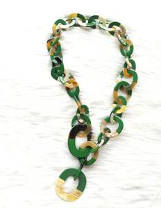 Collier de mode en corne de buffle de qualité supérieure bijoux de mode en gros naturels polis de l'artisanat HF - Product Image 1