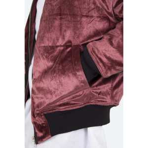 Blouson bomber velours-Bordeaux - Product Image 2