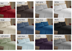 Luxury 1800 Ultra-Soft Red Striped 4-Piece Eco-Friendly Modern Microfiber Bed Sheet Set for Hotel Use - Product Image 6