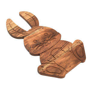 Tabla de charcutería de madera de acacia con forma de conejo única, tabla de cortar y cortar de alta calidad, plato de servicio elegante para uso en la cocina - Product Image 6