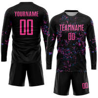 Maillot de football personnalisé, ensemble complet, uniforme pour hommes adultes, 100% polyester, respirant, séchage rapide, antibactérien, logo d'équipe personnalisé, été