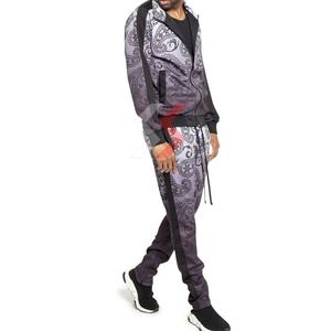 Survêtements de sport extensibles dans les quatre sens de haute qualité pour hommes, couleurs et logo personnalisés, survêtements sublimés en gros - Product Image 3