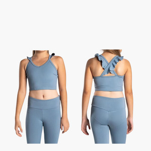 Conjunto de Ropa de Yoga para Niños al por Mayor, Sujetador Deportivo con Tirantes en la Espalda, Leggings para Correr, Fitness y Gimnasio, Conjunto de Yoga para Niños - Product Image 1