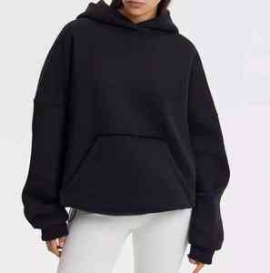 Sweat-shirts pour femmes surdimensionnés à prix de gros, 100% coton, matière polaire, décontractés, respirants, écologiques, personnalisables à l'avant - Product Image 2