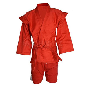 Uniforme de Sambo Venta caliente Color azul 100% algodón Transpirable Artes marciales Sambo Uniforme directo de fábrica - Product Image 6