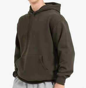 Custom Men Heavyweight Street Wear Pullover Hoodies 100% algodón 400 500 Gsm Fleece Oversized Men Hoodies y sudaderas - Product Image 3