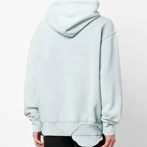 Nouveau sweat-shirt ample en velours lourd délavé, dégradé, teint par pulvérisation, effet vieilli, lavage à l'acide, sweat-shirt tendance, logo personnalisé - Product Image 3
