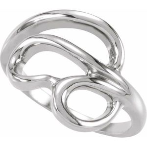 Stuller Freeform <b>Ring</b> 5045:5992P 14KW-Gift for Occasions! - Product Image 1