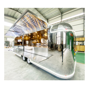 USA nuovo Design chiosco Stand con punto di partenza A punto un Business alimentare rimorchi alimentari Airstream in acciaio inossidabile completamente attrezzata