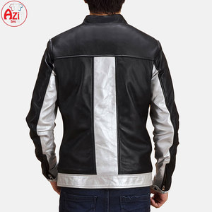 Chaqueta de invierno de piel de vaca de nuevo diseño para hombre, cuello levantado, logotipo frontal, a prueba de viento y transpirable, precio bajo, gran oferta - Product Image 3