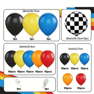 Kit de guirlande de ballons en latex de qualité supérieure, arche de ballons DIY pour thème automobile, ensemble de ballons pour <span class=keywords><strong>anniversaire</strong></span> d'enfants, décoration de fond - Product Image 2