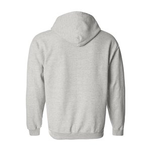 Sweat-shirt à capuche unisexe épais avec logo 3D gaufré, imprimé et personnalisé, avec fermeture éclair intégrale, coupe régulière, polaire pour l'hiver en vrac - Product Image 4