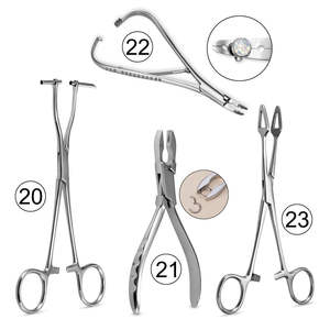 Kit chirurgical vétérinaire en acier inoxydable de 28 pièces avec instruments manuels pour l'examen et la chirurgie des animaux, certifié MOL - Product Image 5