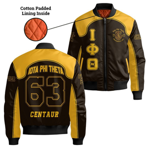 Chaqueta Universitaria de Satén Iota Phi Theta 1963, Chaqueta Bomber Bordada de Fraternidad Griega, Estilo Universitario de Satén Brillante, Prenda Exterior Premium - Product Image 6