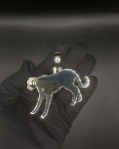 จี้เงินแท้ 925 ประดับเพชรโมอิสซาไนต์ทรงเสือดาว สไตล์ฮิปฮอป ได้รับการรับรองจาก GRA - Product Image 3