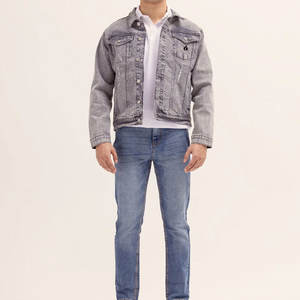 Best Trending Men's Denim Jackets New Style With <b>Covered</b> <b>Buttons</b> Breathable and Low Price Denim Jacket For Men's - Product Image 1