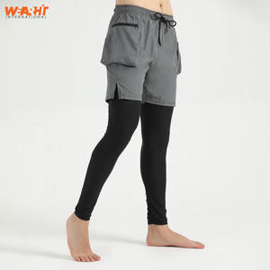 Pantalones cortos informales de nuevo estilo para hombre, cintura elástica, ropa deportiva transpirable de secado rápido con cordón, ropa informal ligera con bolsillos sólidos - Product Image 5