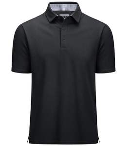 Totalmente personalizado nuevo diseño hombres Polo camisa Logo impresión patrón sólido transpirable tejido de punto estilo Casual bajo MOQ - Product Image 2