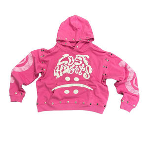 Sudadera con capucha 100% algodón antiarrugas transpirable de secado rápido para hombre, venta al por mayor - Product Image 1